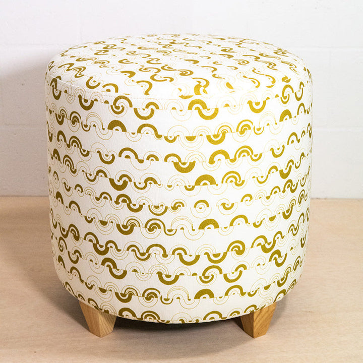 Ortega in Halcyon Large Round Ottoman