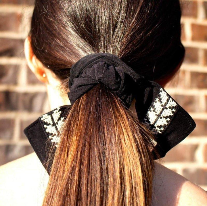 Lara Hair Scrunchie | Black