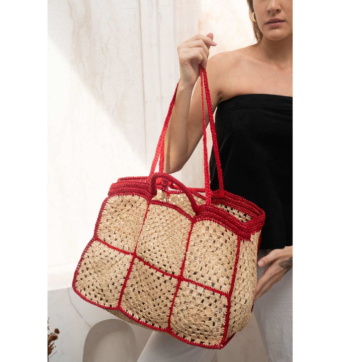Carrey Raffia Tote bag