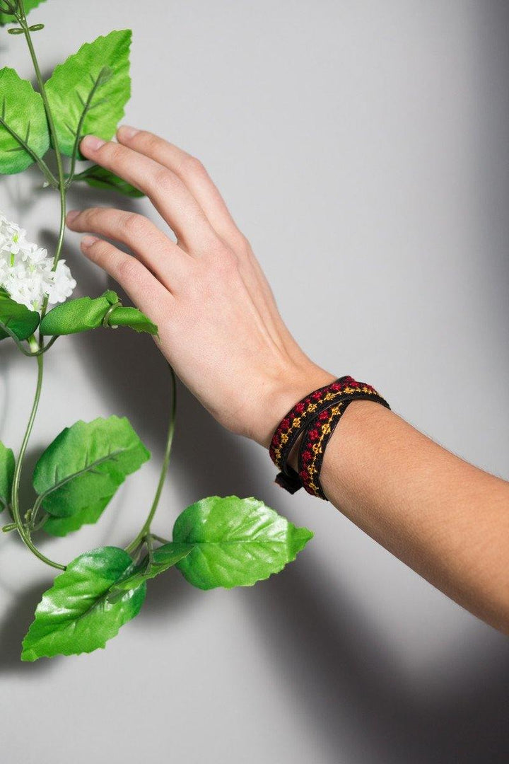 Rana Choker / Wrap Bracelet | Saffron