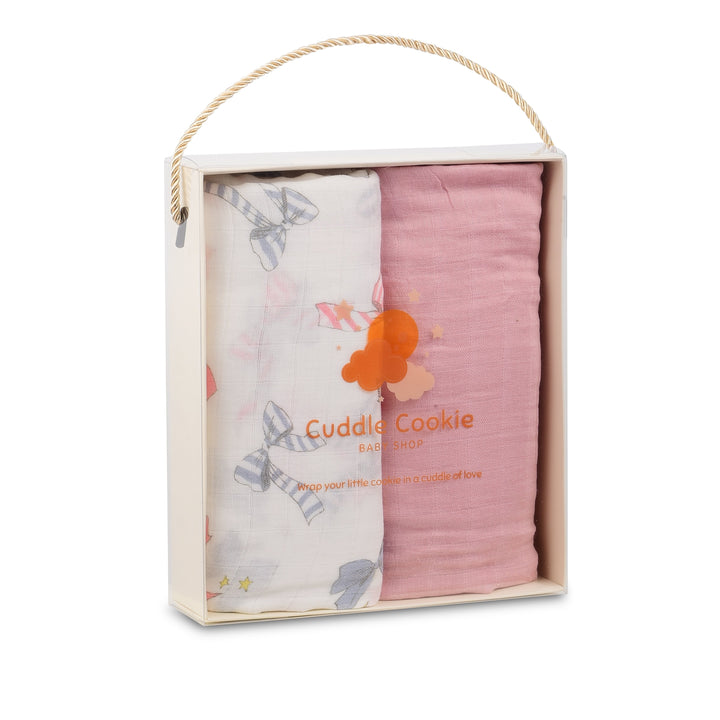 Snuggle Wrap Pastel Pink Swaddle Blanket Set