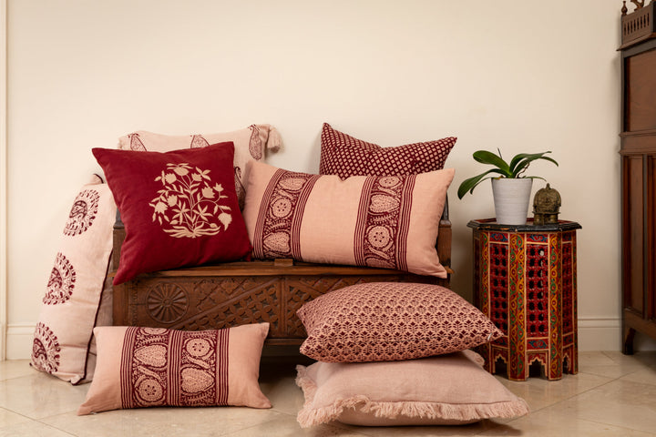 Tashkent Plum Lumbar Pillow Cover