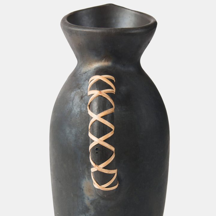 Longpi Black Clay Vase