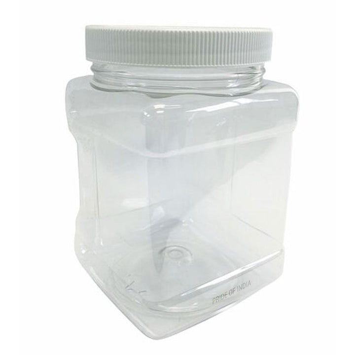 Clear PET Plastic Grip Dry/Liquid Food Storage Jars w/ Caps (Food Grade - BPA Free)