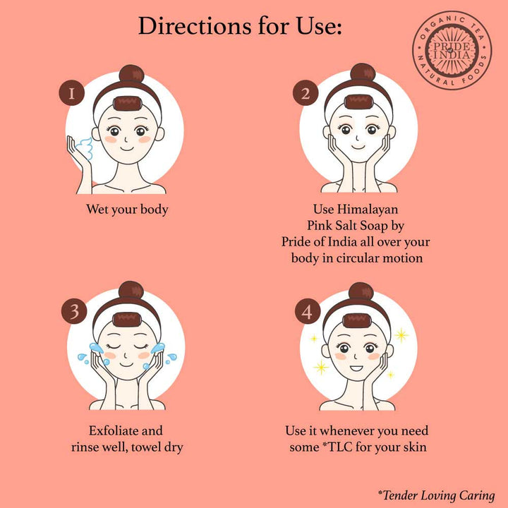 Himalayan Pink Salt Heart Shape Soap