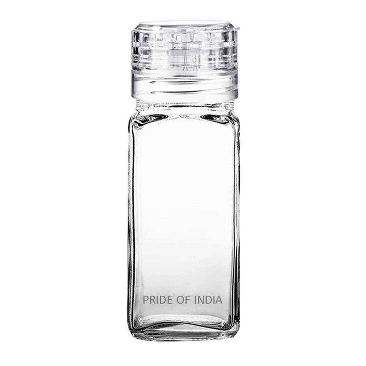 Clear Spice Jars w/ Easy Dispense Dual Sifter Caps