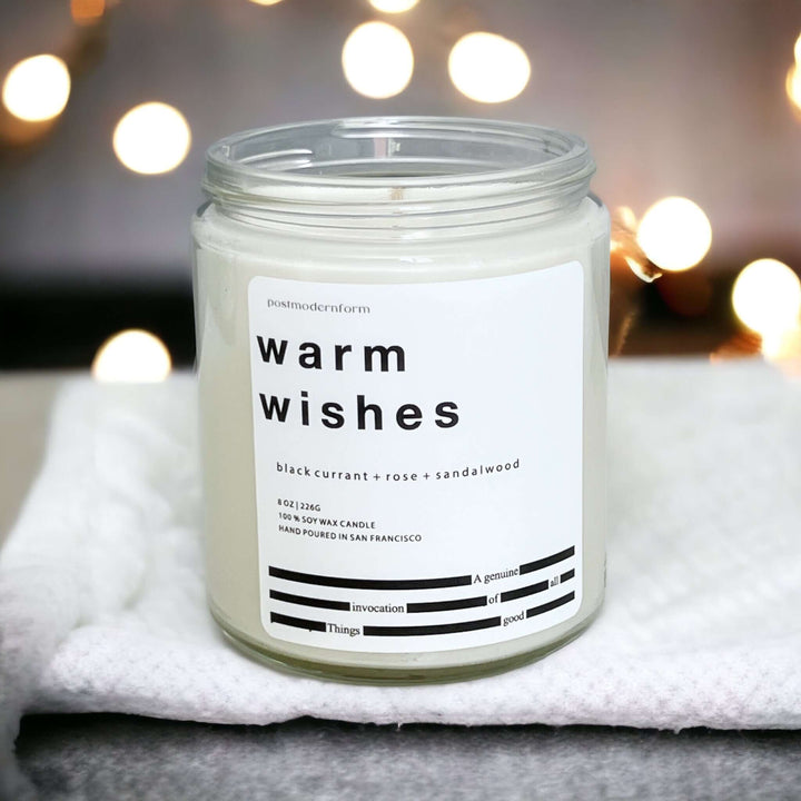 Warm Wishes - Black Currant + Rose + Sandalwood Candle