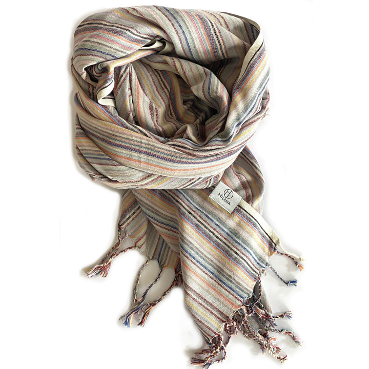 Casablanca Sustainable Striped Turkish Towel / Blanket - Beige