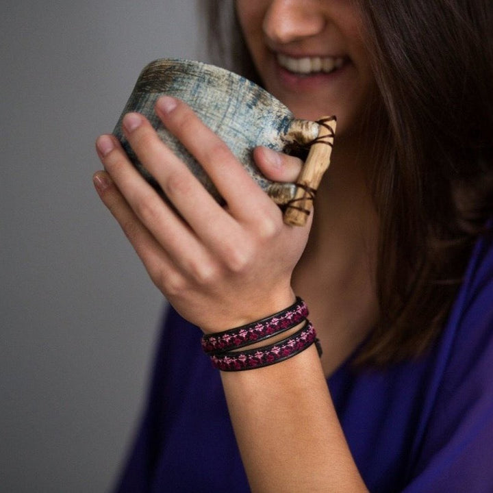 Rana Choker / Wrap Bracelet | Rose