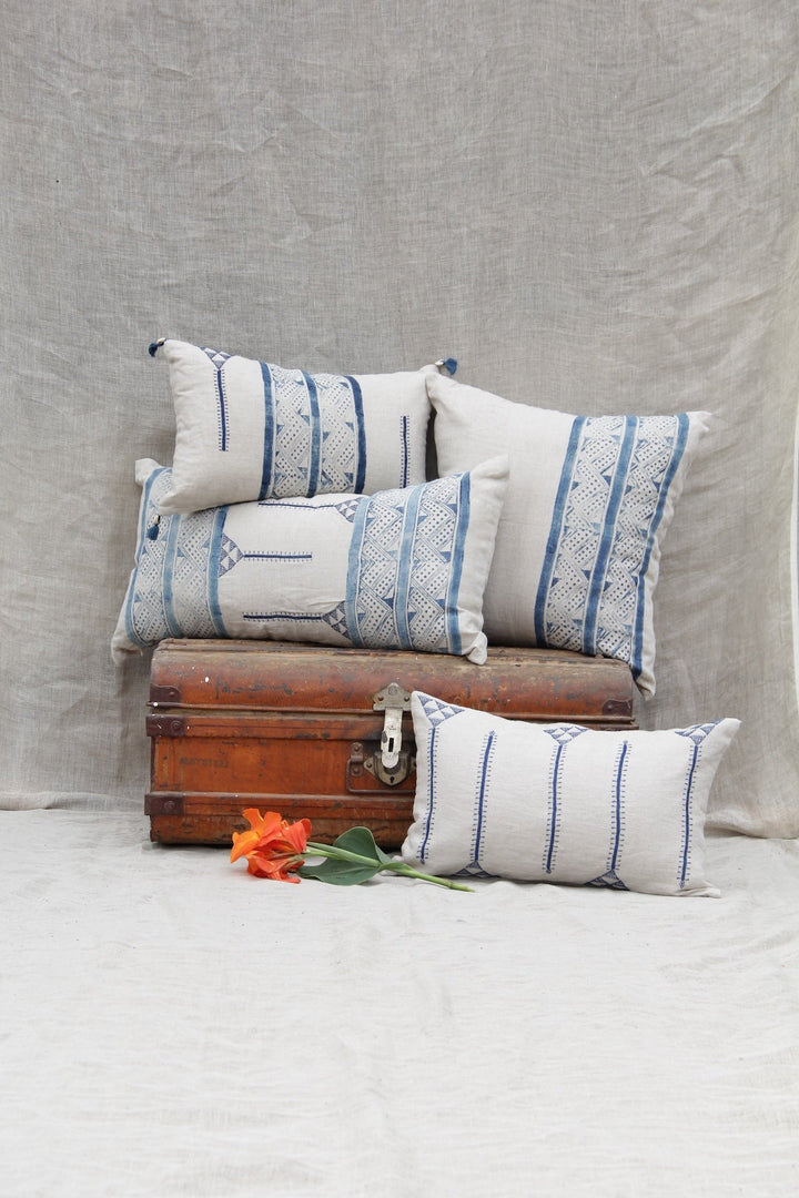 Mancala Indigo Lumbar Pillow