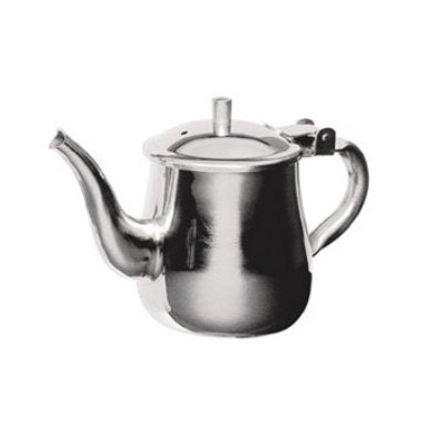 Stainless Steel Gooseneck Tea & Coffee Pot w/ Vented Hinged Lid