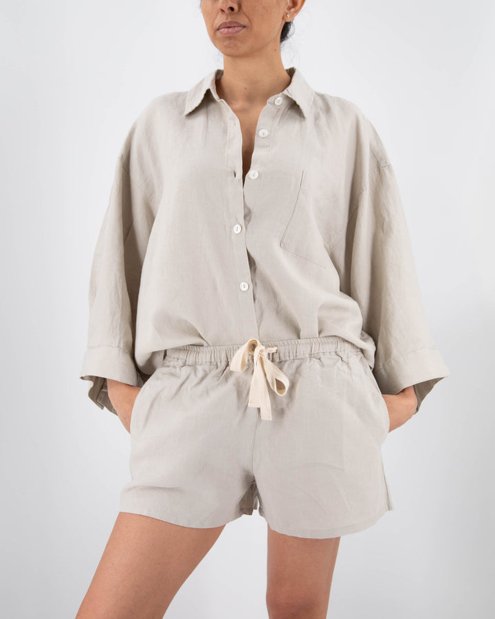 Carrie Linen Sleepwear Set