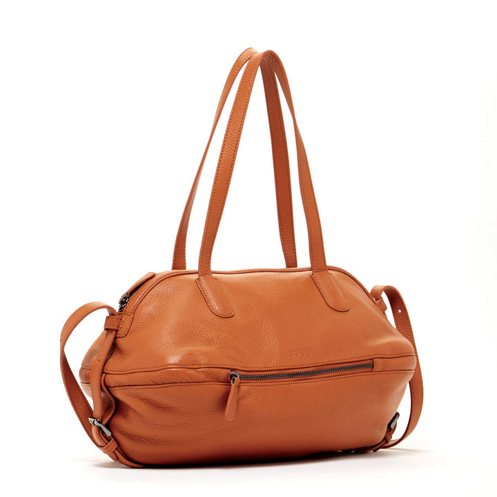 Catherine Leather Satchel Bag - Brown