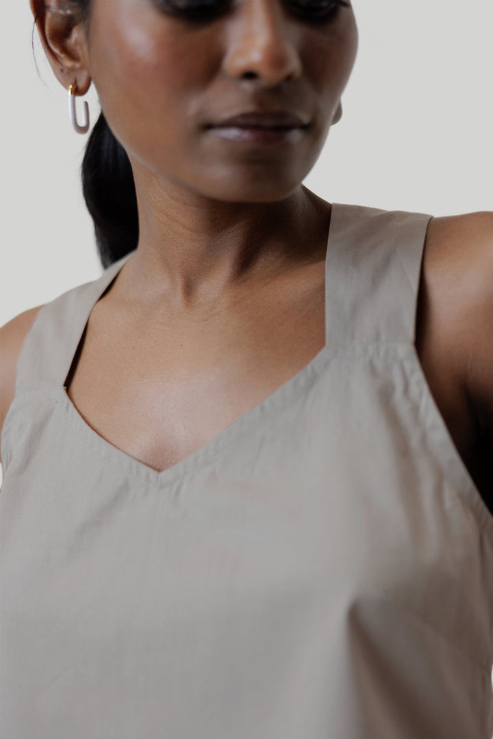 Crossback Tank Top - Ecru