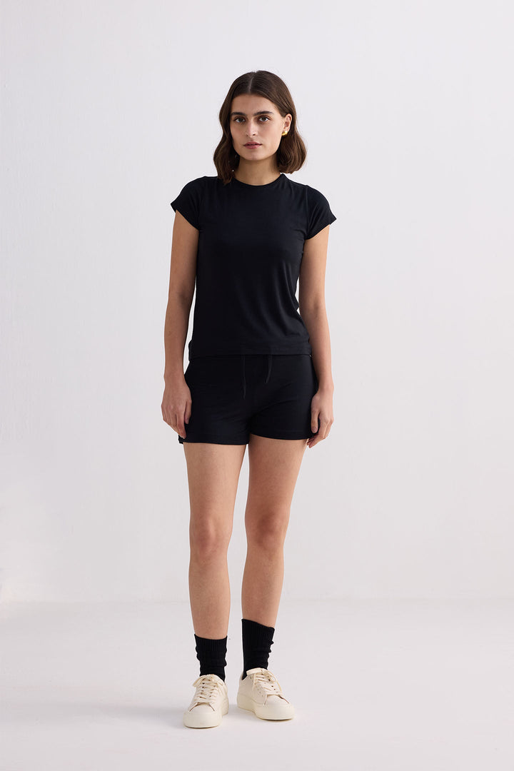 Essential Short Sleeve Tee | Black
