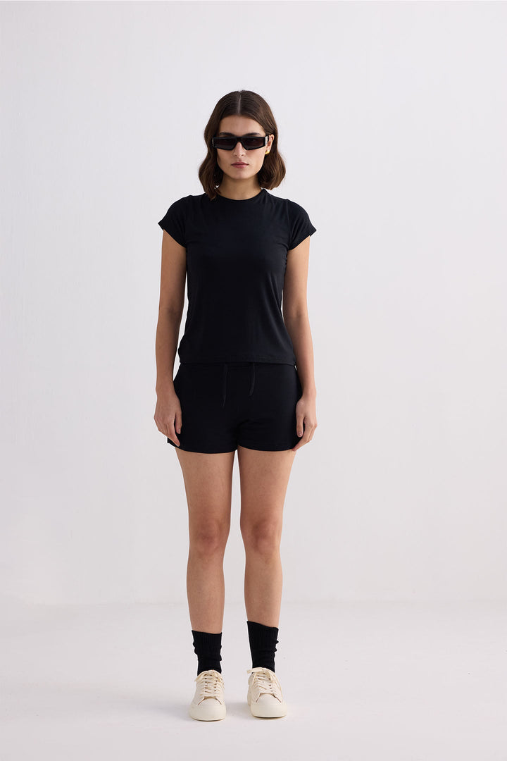 Essential Short Sleeve Tee | Black