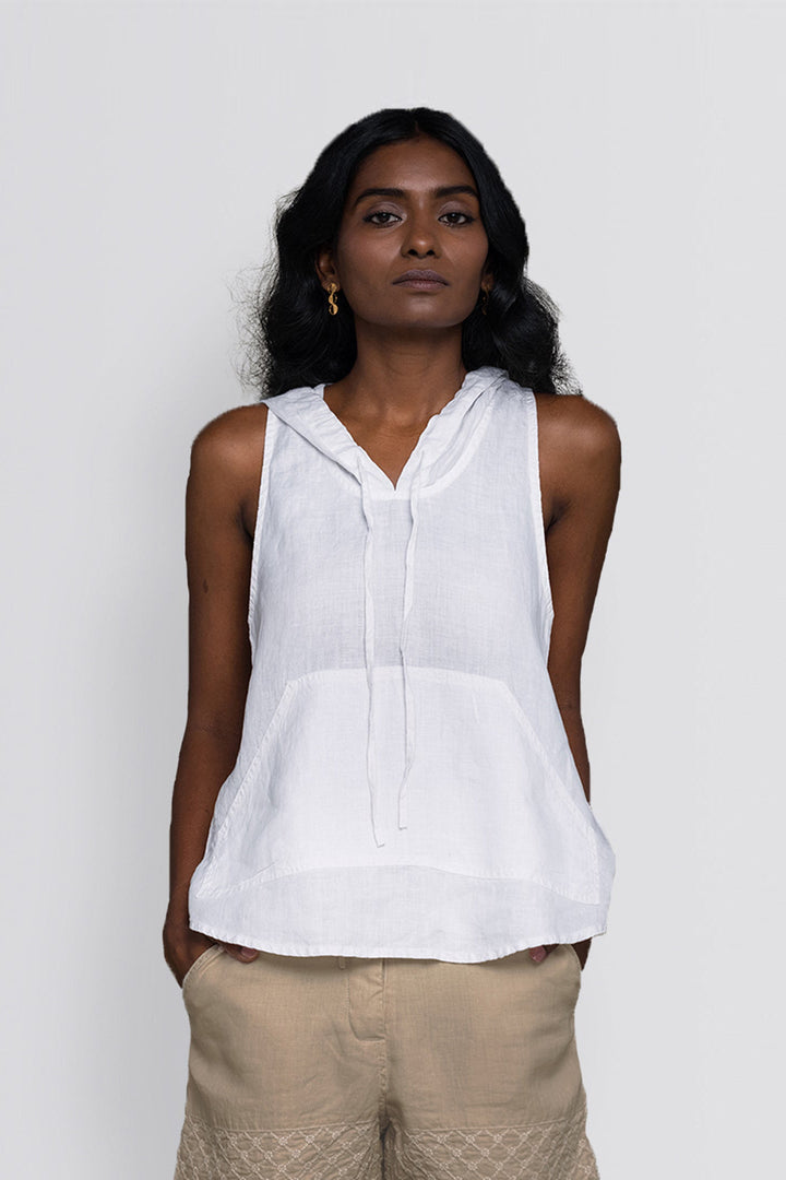 Coastal Drive Hoodie - White