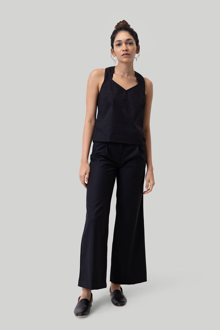 Crossback Tank Top - Black