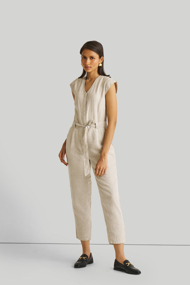 Evening Chai Jumpsuit - Light Beige