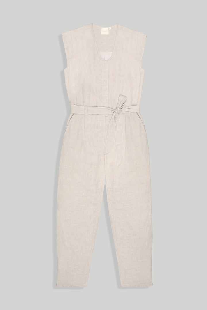 Evening Chai Jumpsuit - Light Beige
