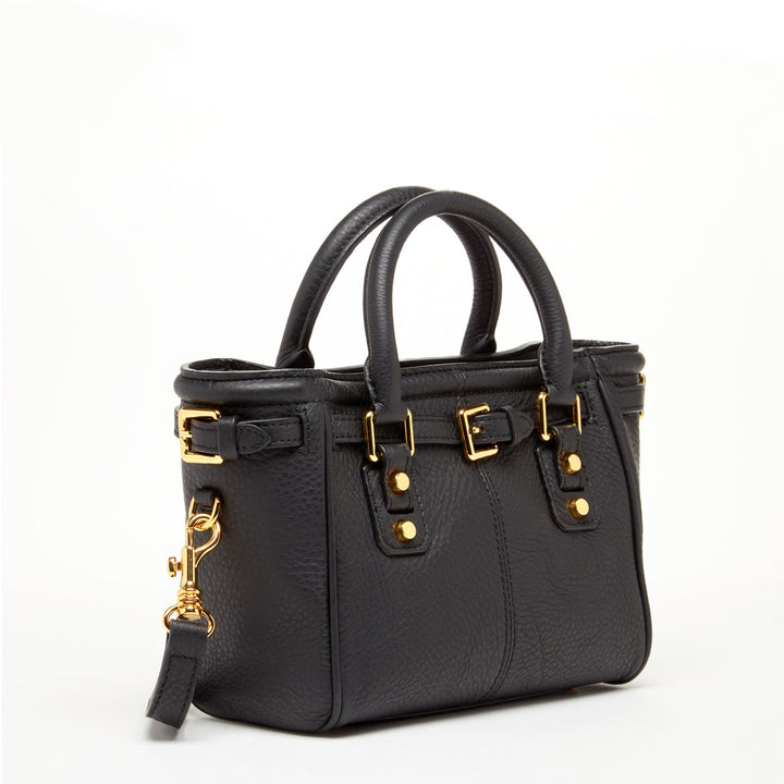 Susu The Emma Leather Satchel Bag - Black