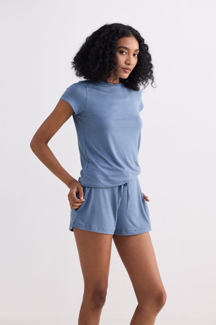 Essential Knit Shorts | Blue
