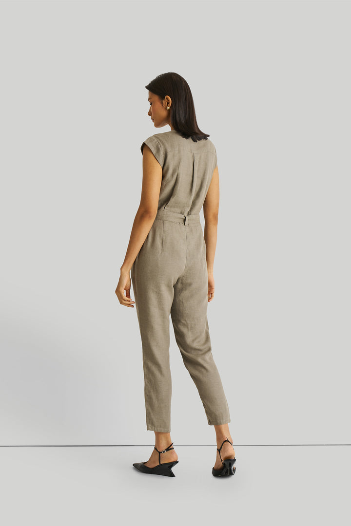 Evening Chai Jumpsuit - Dark Green