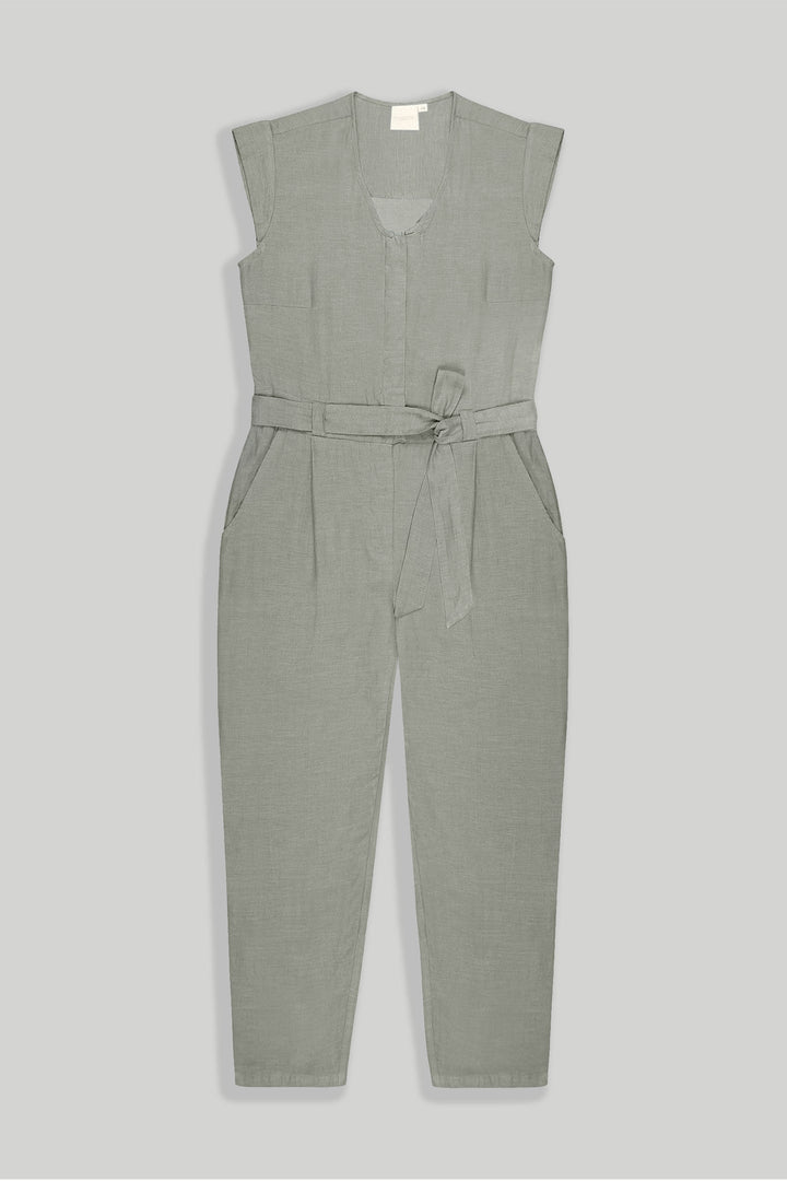 Evening Chai Jumpsuit - Dark Green