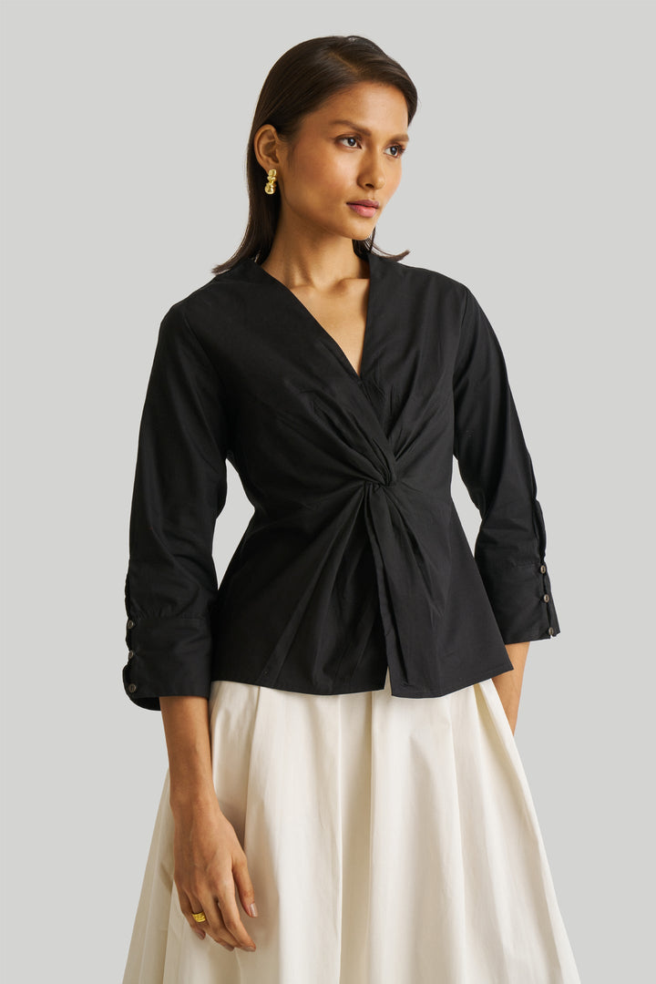 Front Twist Top - Black