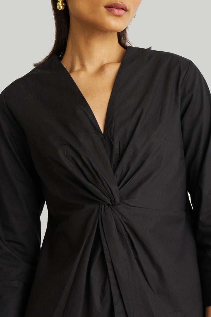 Front Twist Top - Black