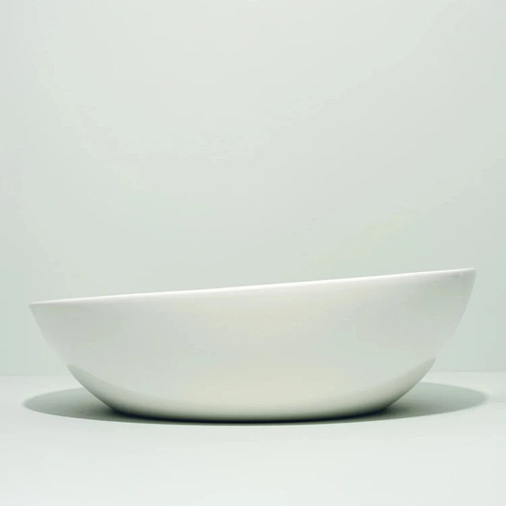 Slanted Serving Bowl - White