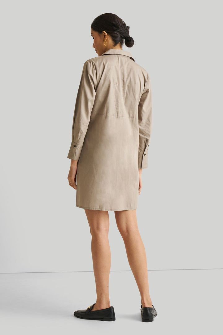 Front Twist Dress | Ecru