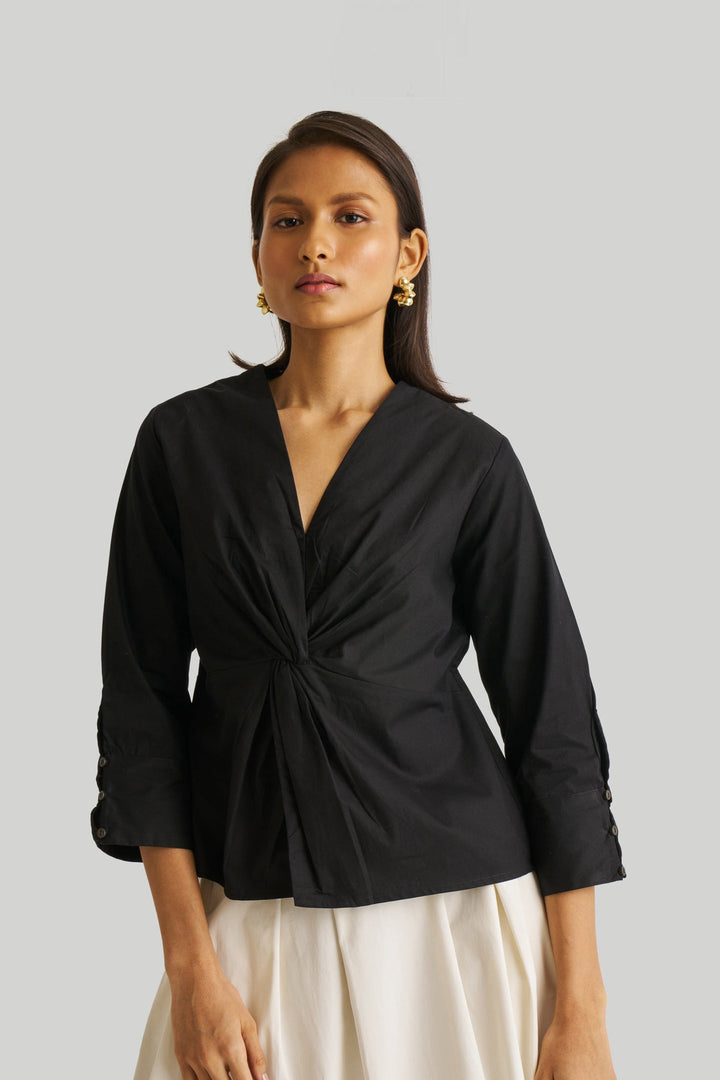 Front Twist Top - Black
