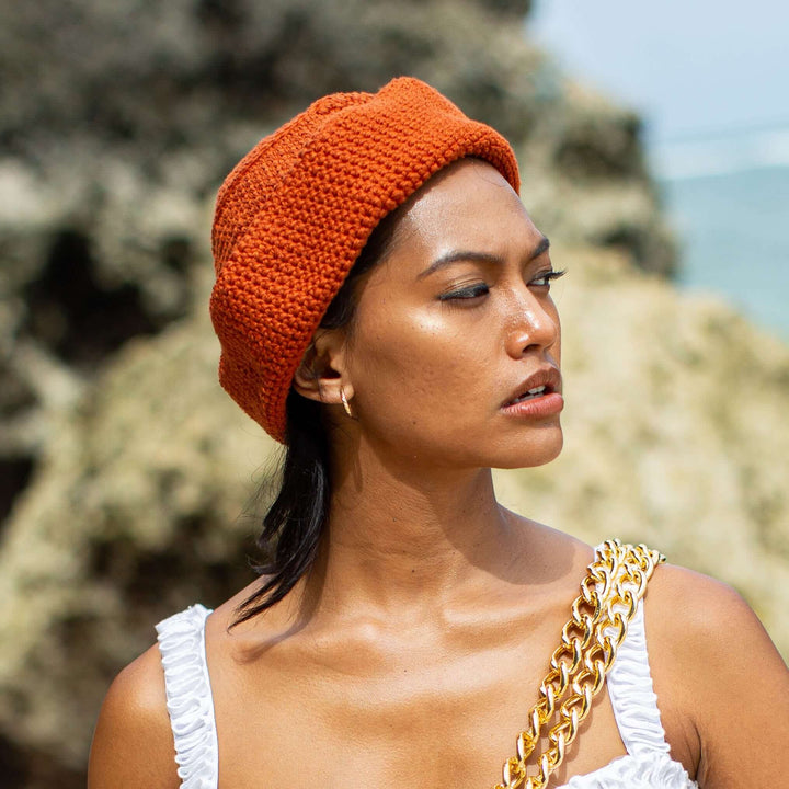 Gani Crochet Hat - Rooibos Tea Brown