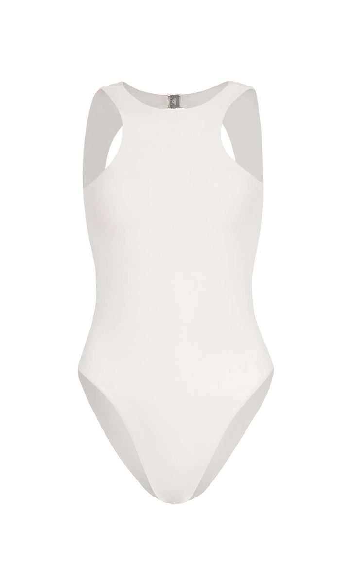 Jupiter Open-back Recycled One-piece Swimsuit - White