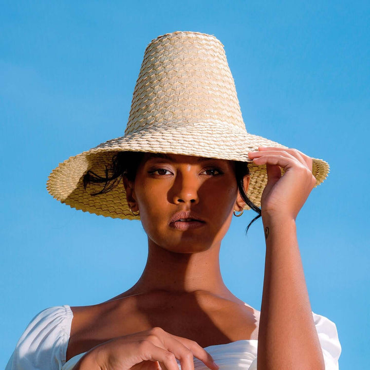 Kemala Palm Straw Hat - Beige