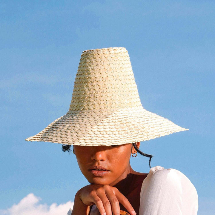 Kemala Palm Straw Hat - Beige