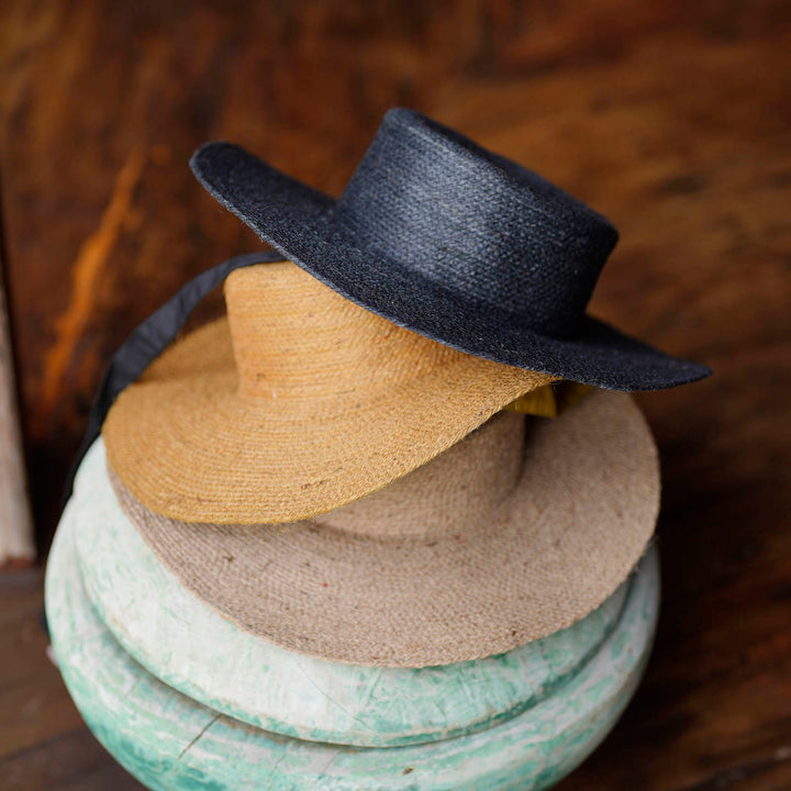 Loli Jute Straw Hat - Neutral Beige