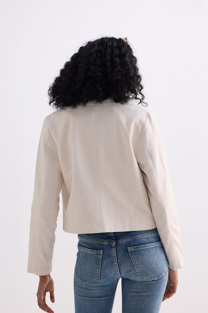 Lady Jacket | Cream Cotton Tweed