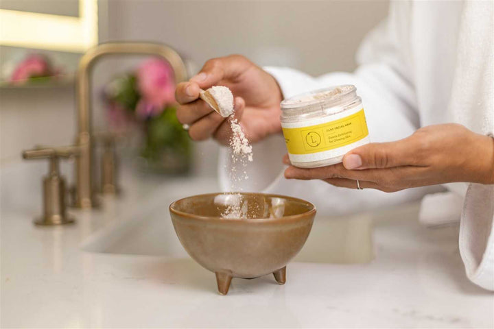 Natural Clay Facial Mask, Exfoliating Mask, Glowing Skin Mask