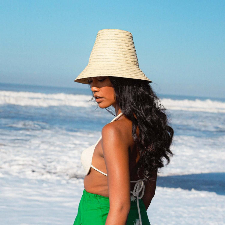 Margo Palm Straw Hat - Nude