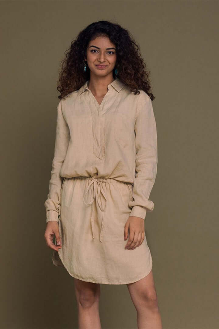Meet me by the Cliff Dress - Sand Beige