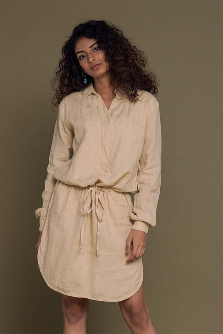 Meet me by the Cliff Dress - Sand Beige