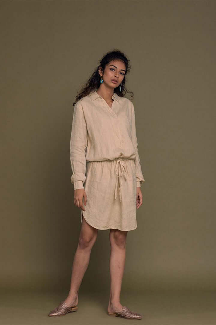 Meet me by the Cliff Dress - Sand Beige