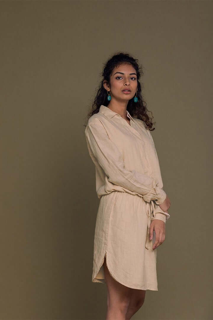 Meet me by the Cliff Dress - Sand Beige