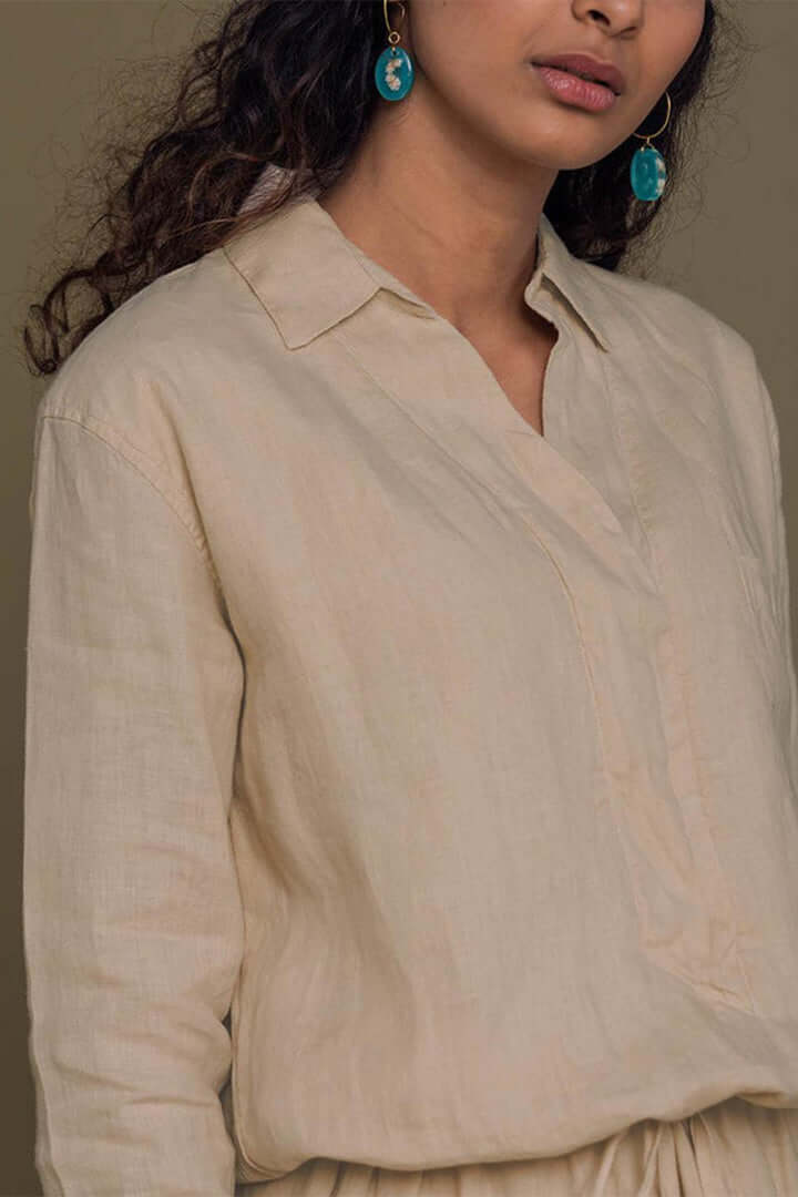 Meet me by the Cliff Dress - Sand Beige