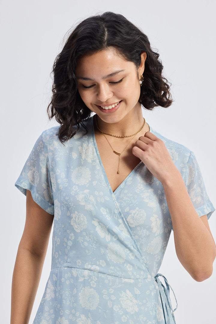 Maxi Wrap Dress | Florals