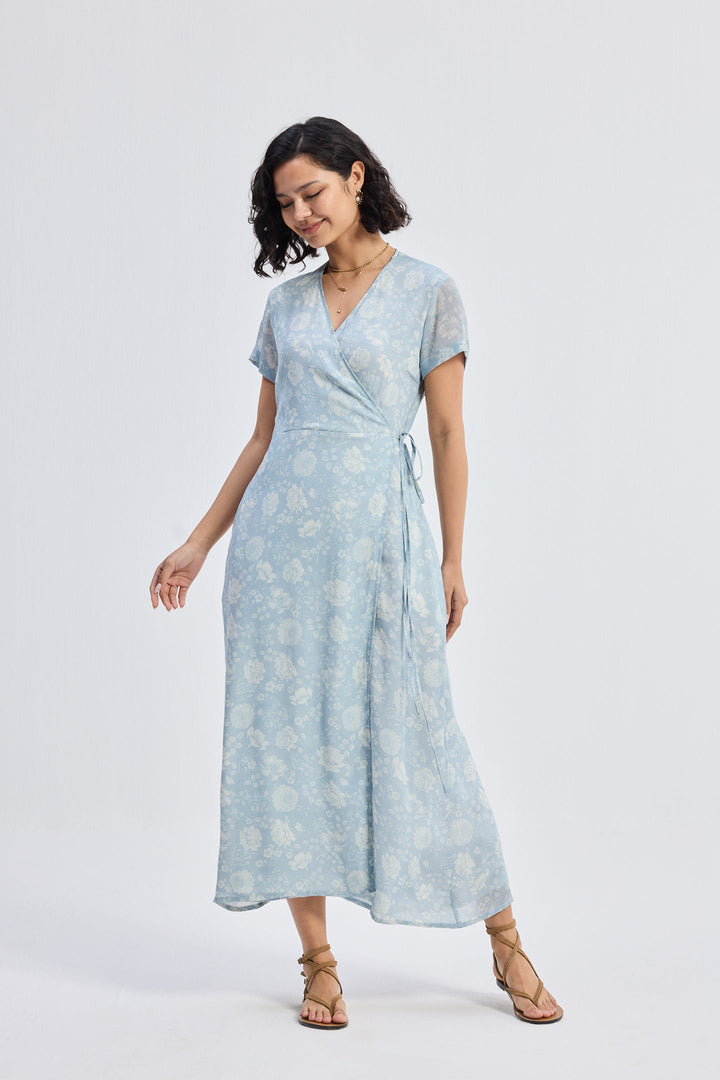 Maxi Wrap Dress | Florals