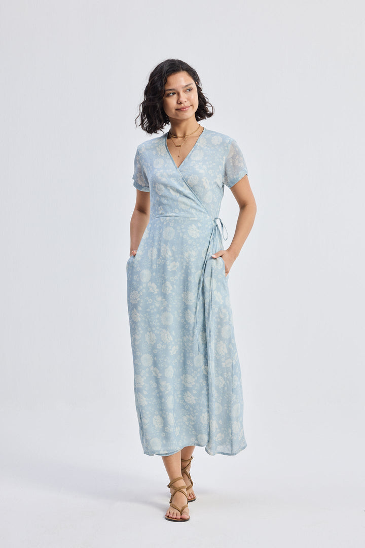Maxi Wrap Dress | Florals