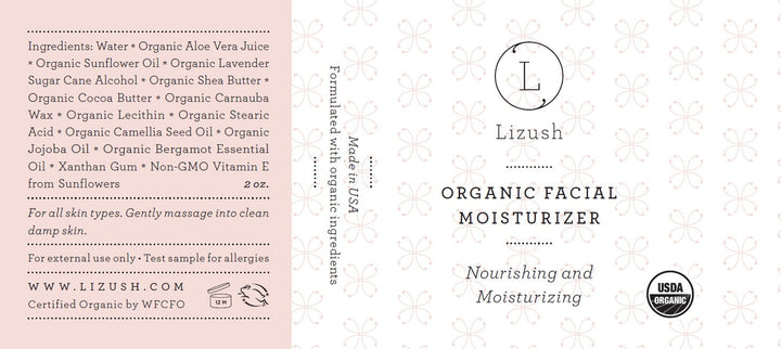 Organic Facial Moisturizer - Nourishing and Moisturizing